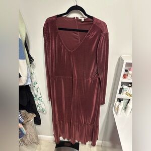 Beautiful velvet burgundy dress